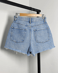 Short denim celeste 