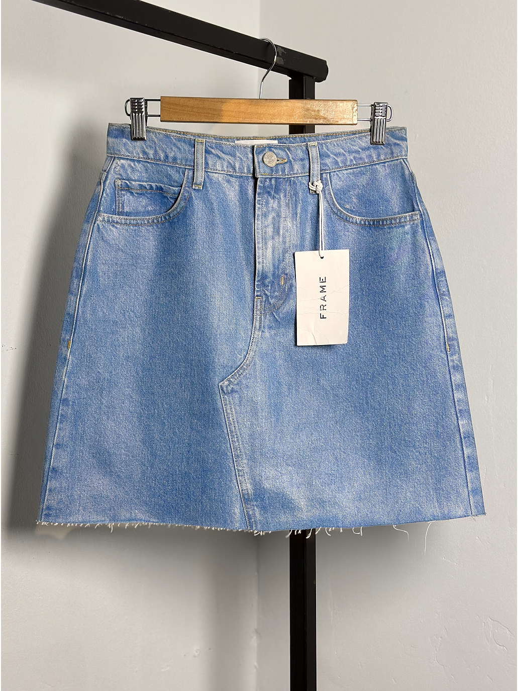 Falda denim textura engomada   1