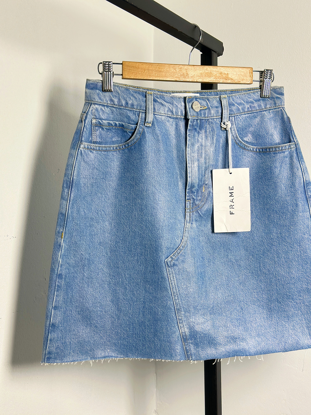 Falda denim textura engomada   2