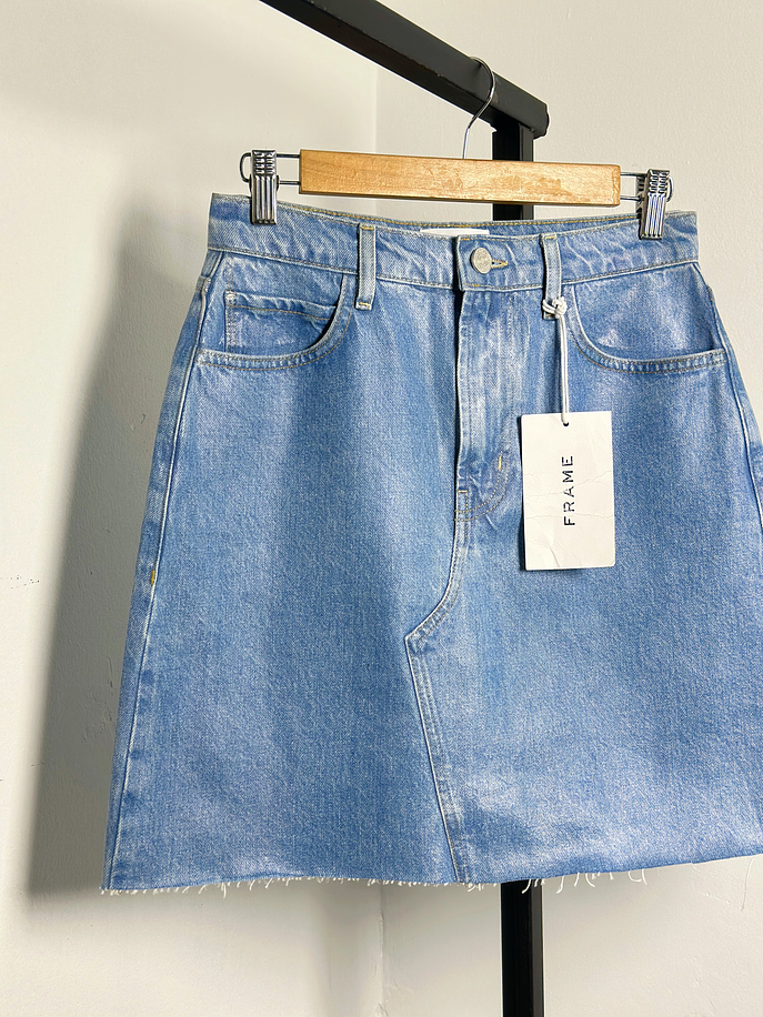 Falda denim textura engomada   2