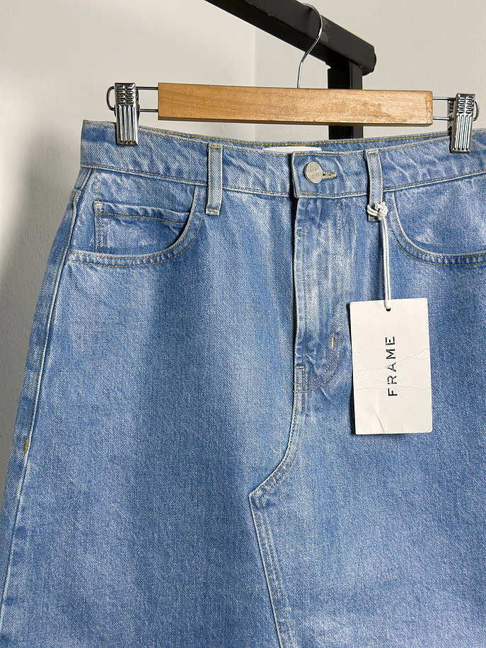 Falda denim textura engomada   4