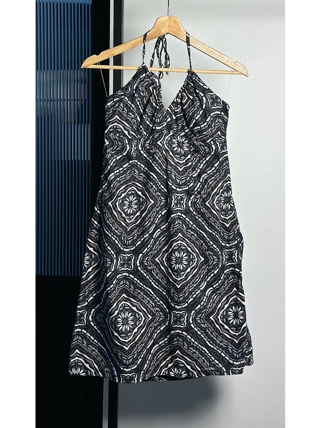 Vestido halter estampado 1