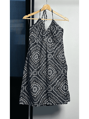 Vestido halter estampado
