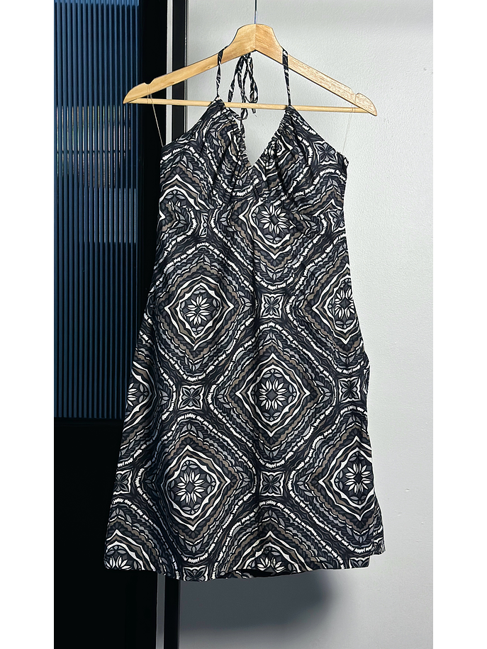 Vestido halter estampado 1