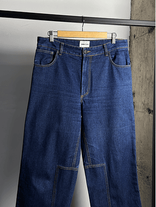 Jeans wide leg azul