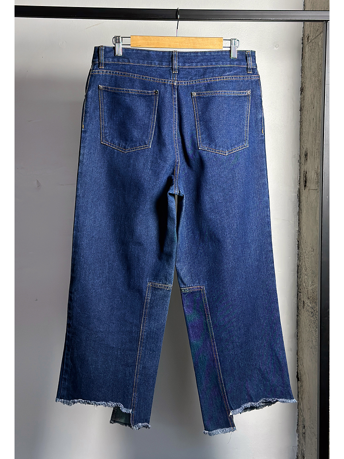 Jeans wide leg azul 3