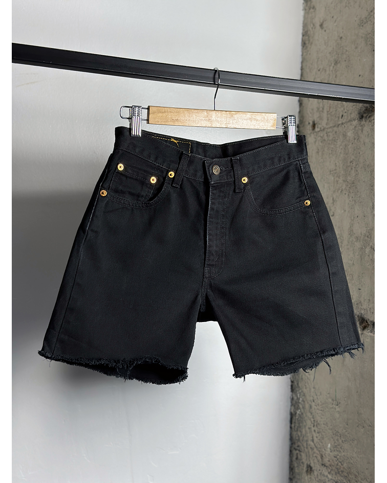 Short denim negro vintage