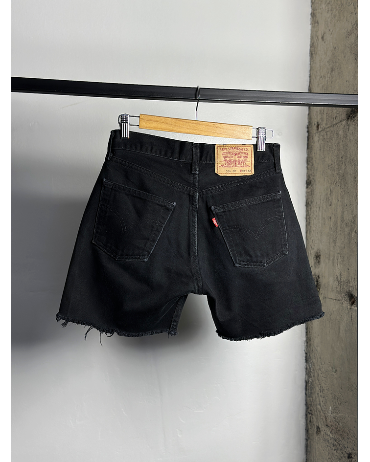 Short denim negro vintage