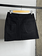 Falda denim negra asimétrica - Miniatura 6