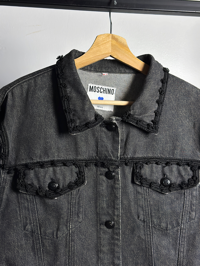 Chaqueta denim negra vintage 2