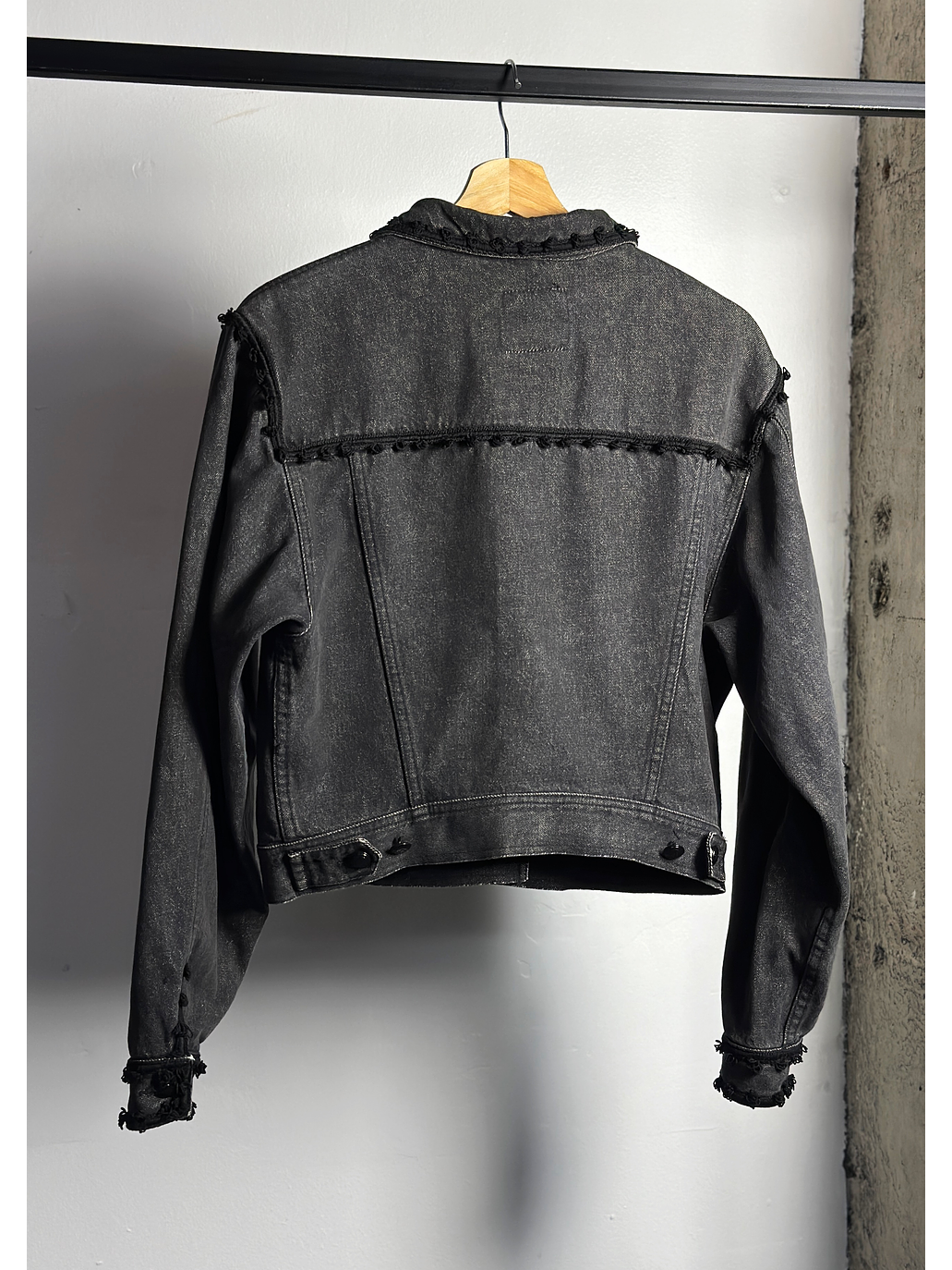 Chaqueta denim negra vintage 4