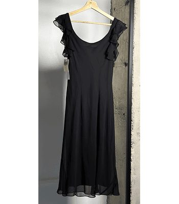 Vestido de seda negro vintage