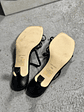Sandalias con taco negras  - Miniatura 6