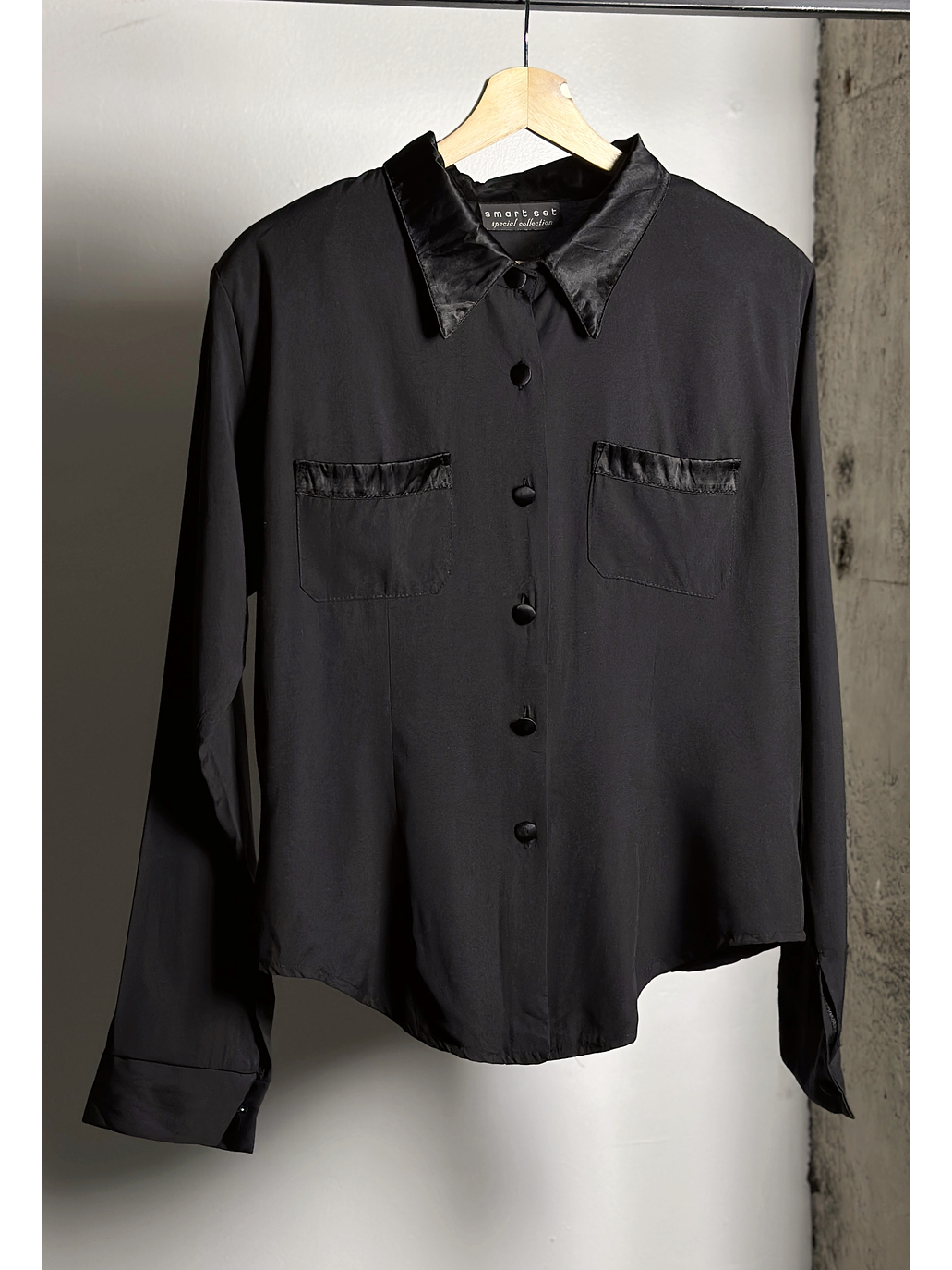 Camisa negra vintage  1