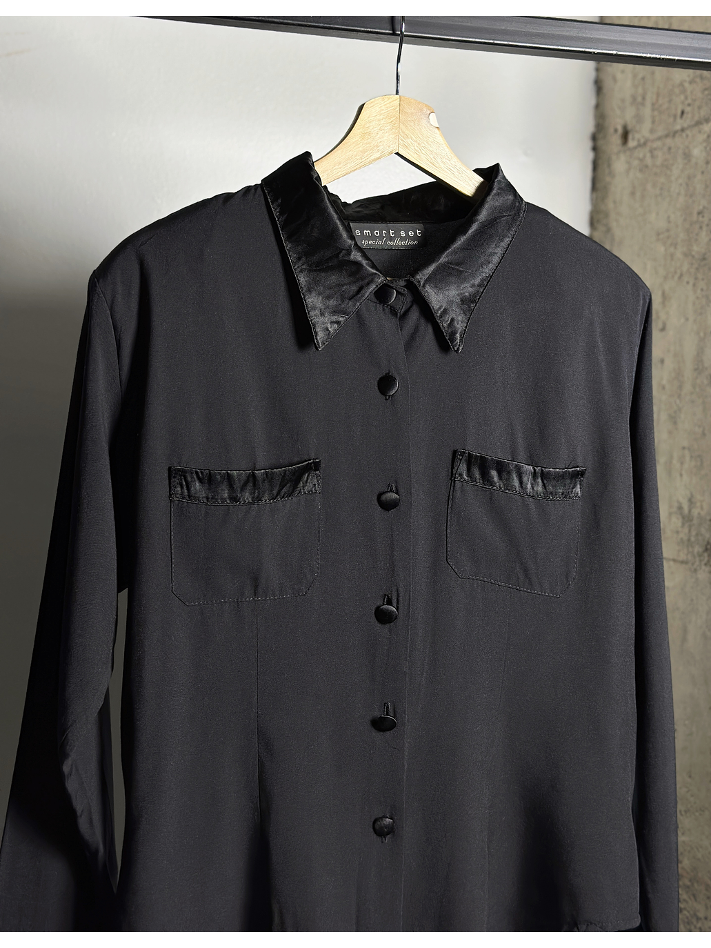 Camisa negra vintage  2