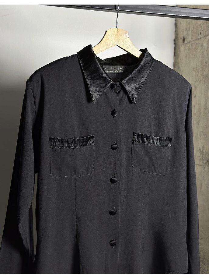 Camisa negra vintage  2