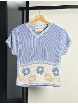 Top vintage tejido 