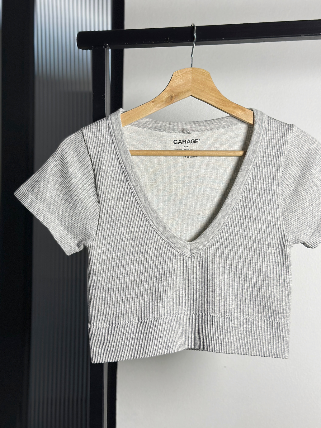 Top gris elasticado 2