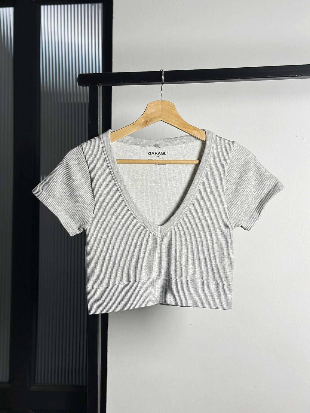 Top gris elasticado 1