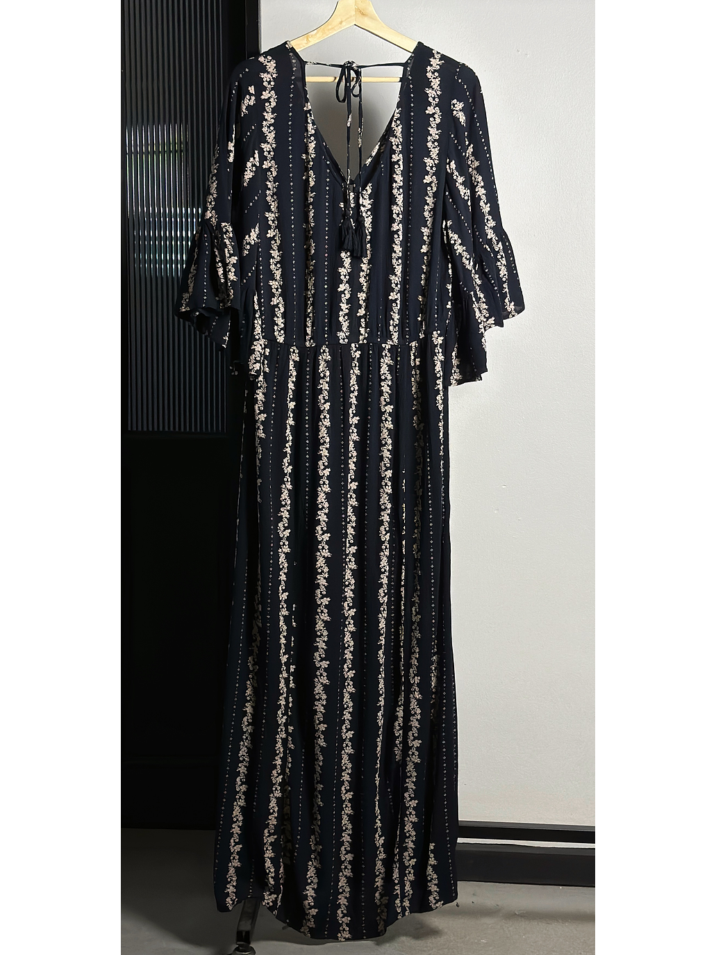 Vestido azul floreado 4