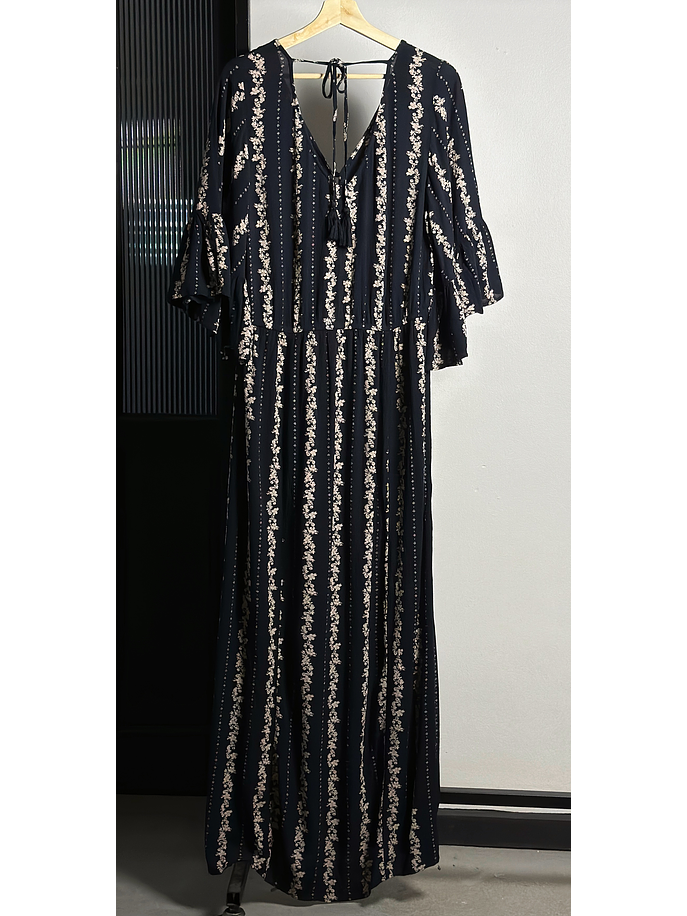 Vestido azul floreado 4