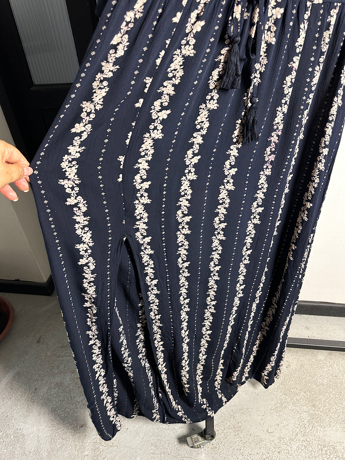 Vestido azul floreado 5