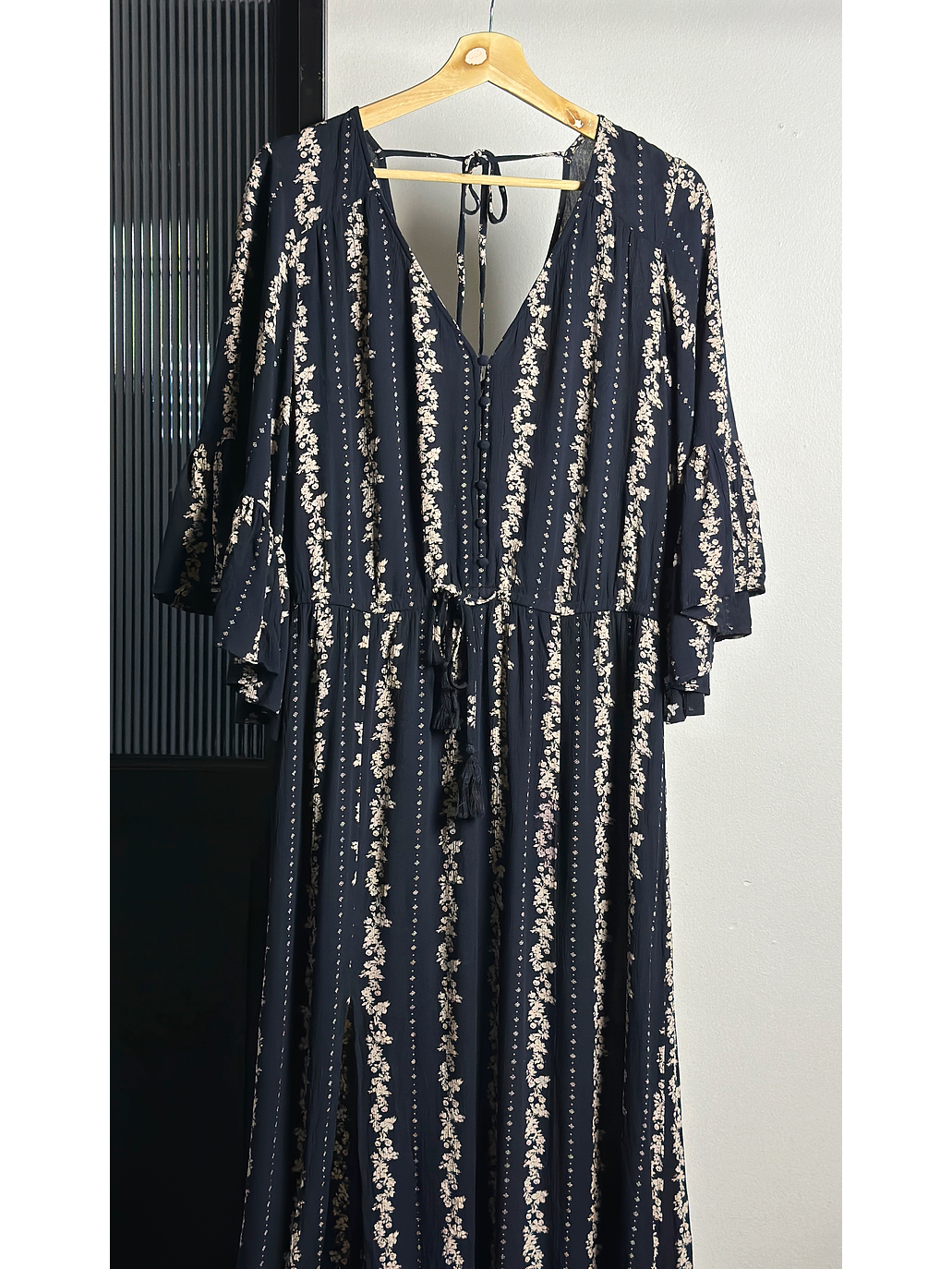 Vestido azul floreado 3