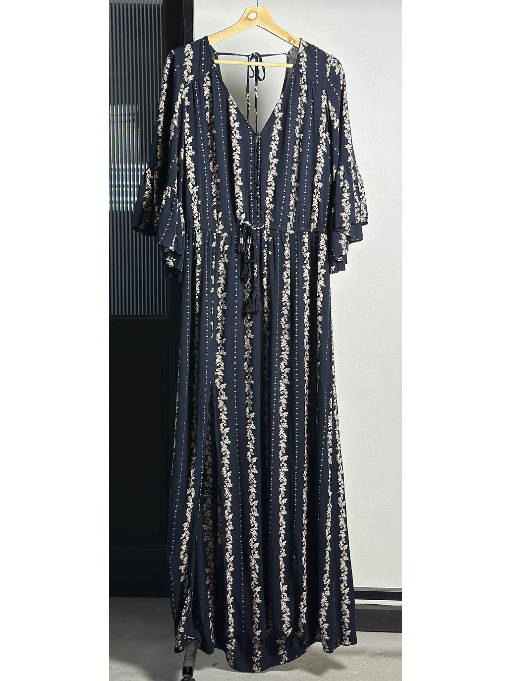 Vestido azul floreado 1