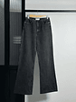 Jeans negro flare - Miniatura 1