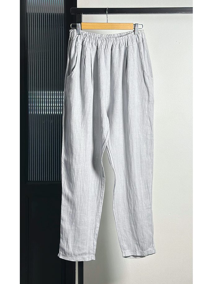 Pantalón gris de lino  1