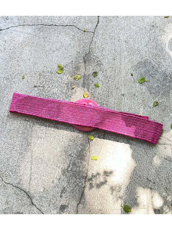 Cinturón fucsia elasticado 3