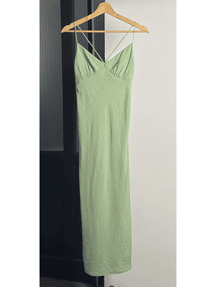 Vestido verde agua
