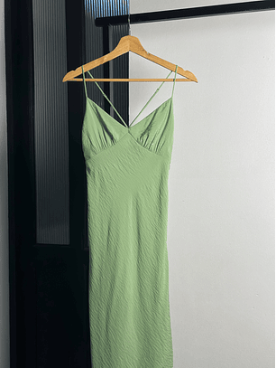 Vestido verde agua