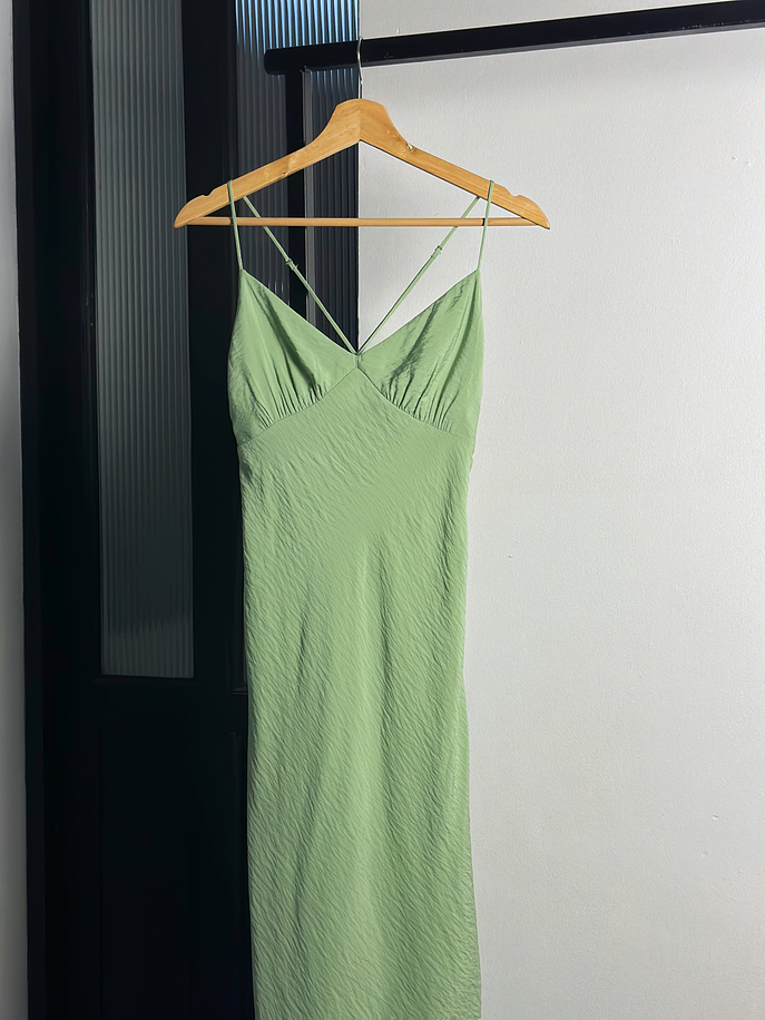 Vestido verde agua 2