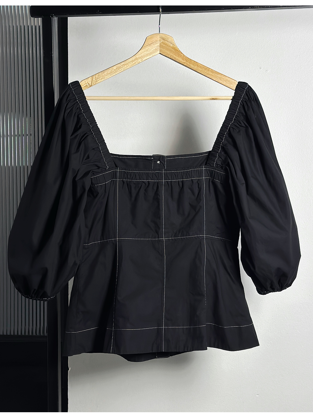 Top negro manga globo  3