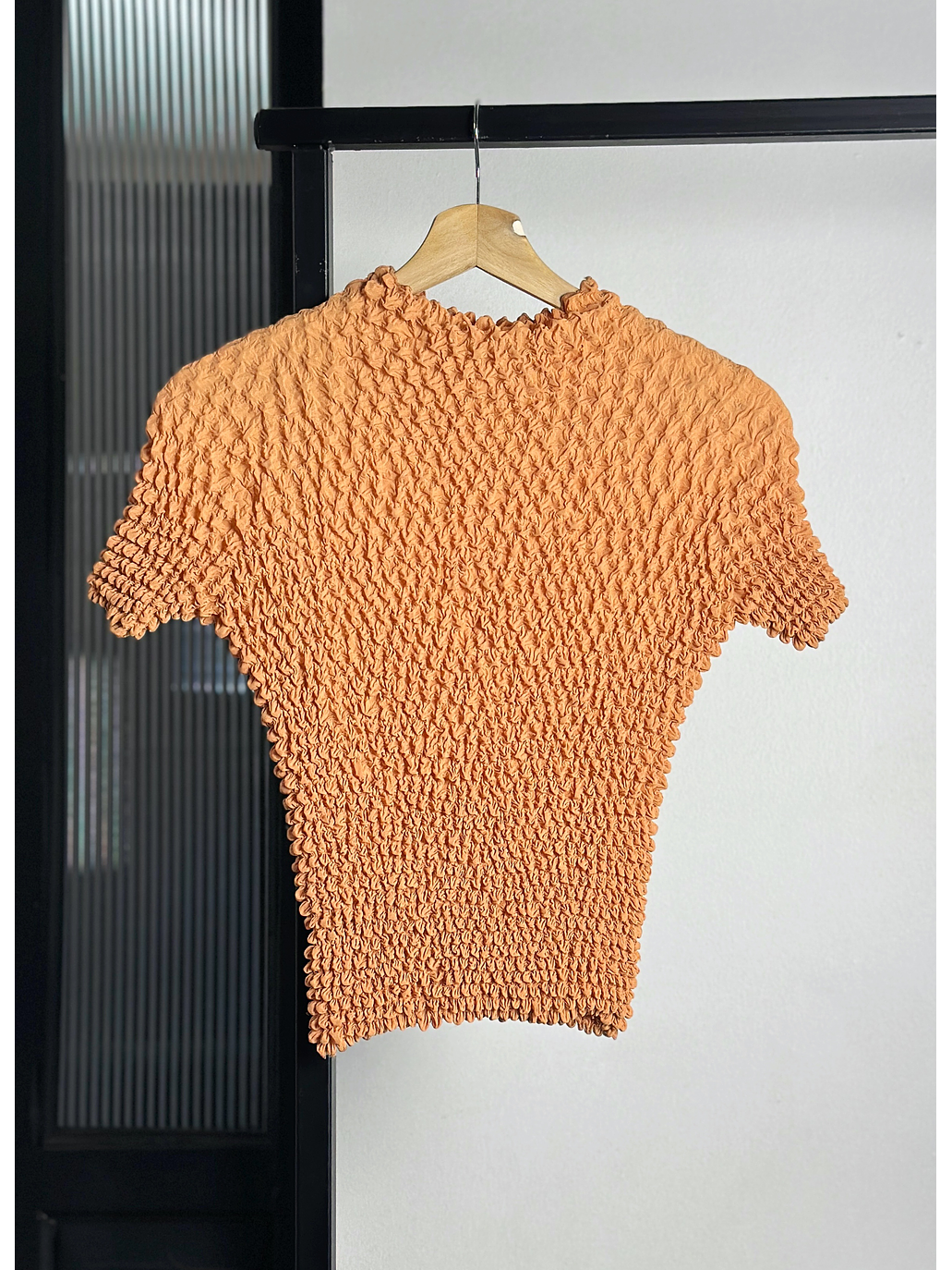 Top fruncido salmón 1