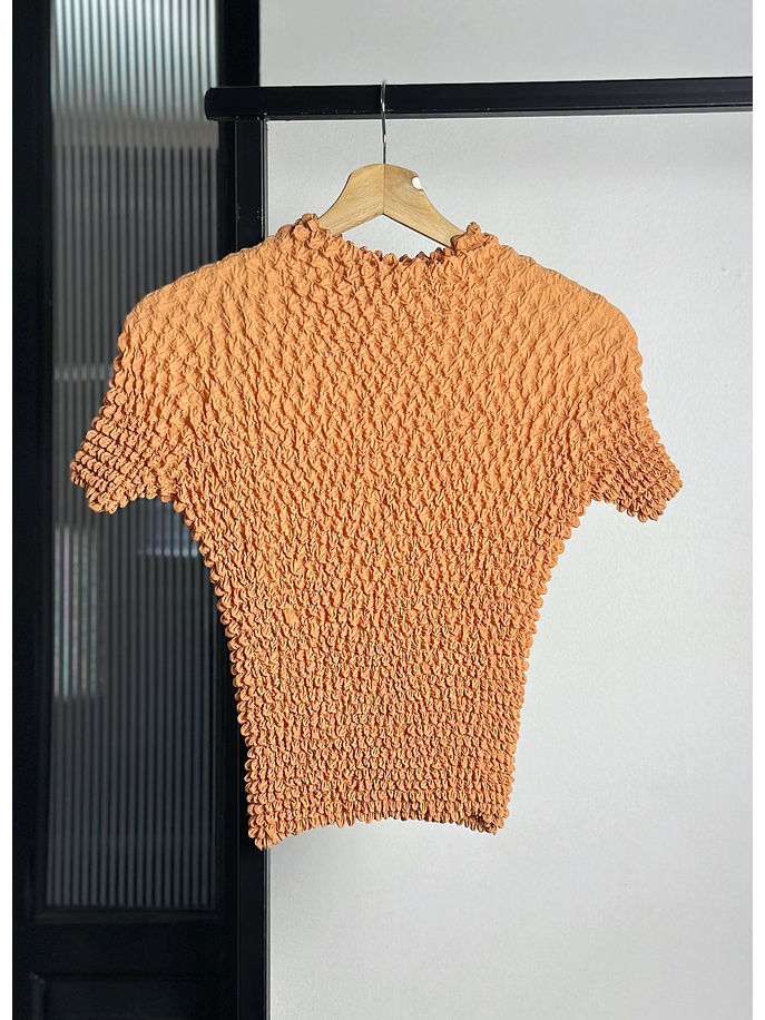 Top fruncido salmón 1