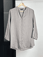 Camisa lino gris - Miniatura 1