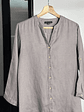 Camisa lino gris - Miniatura 2