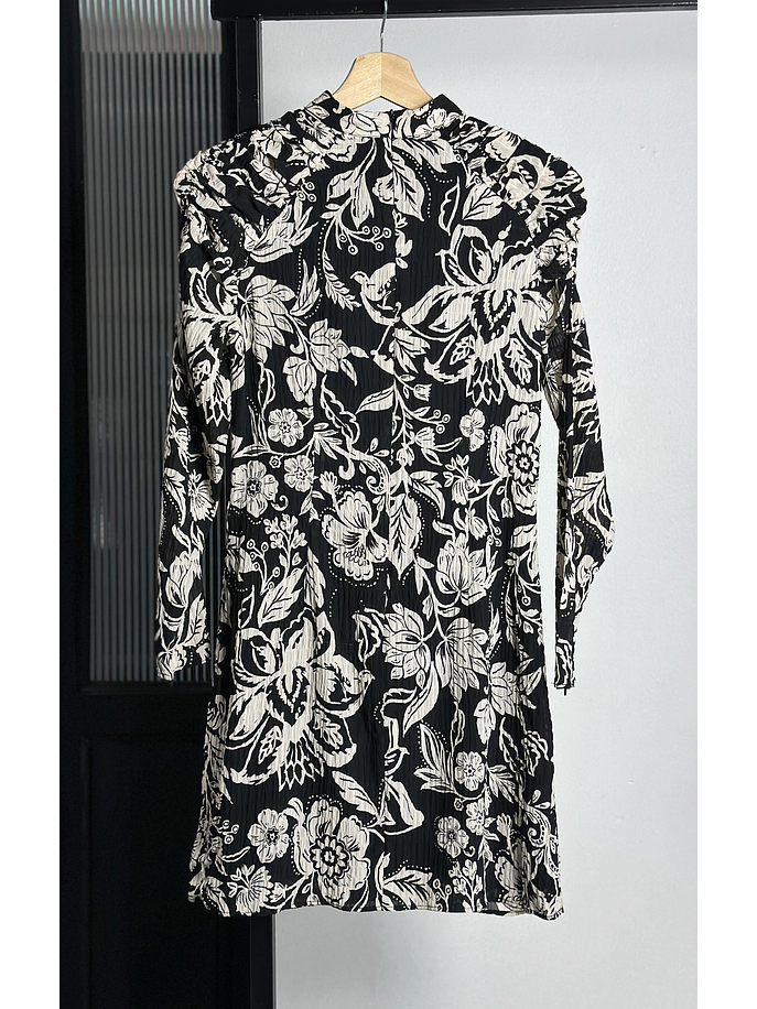 Vestido floreado drapeado 2