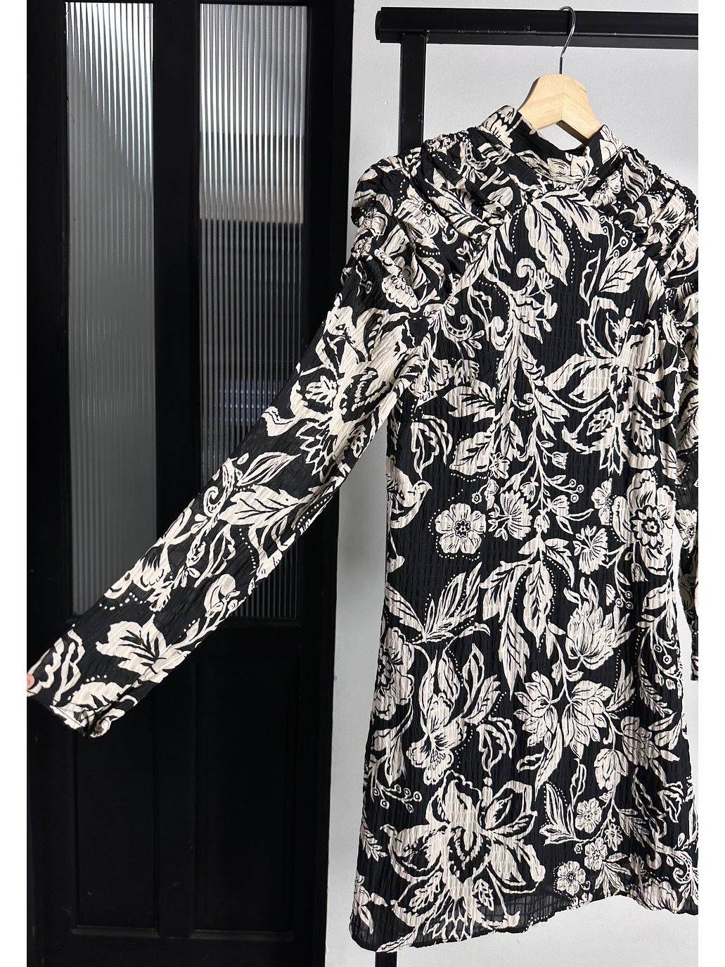 Vestido floreado drapeado 3