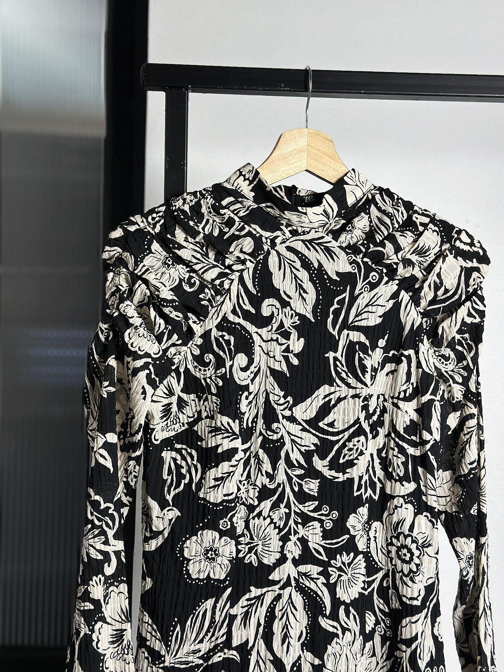 Vestido floreado drapeado 4