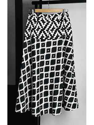 Falda estampada algodón 