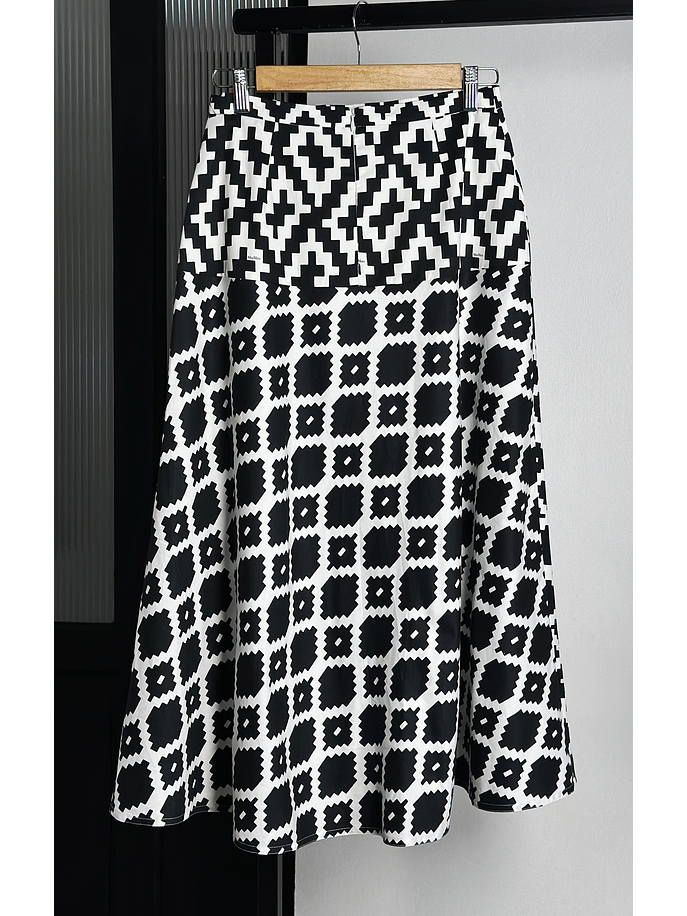 Falda estampada algodón  2