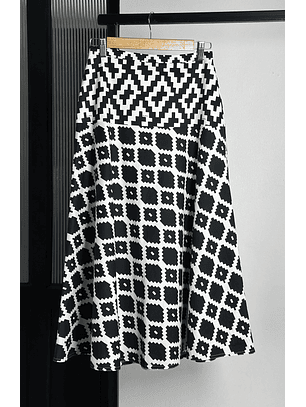 Falda estampada algodón 