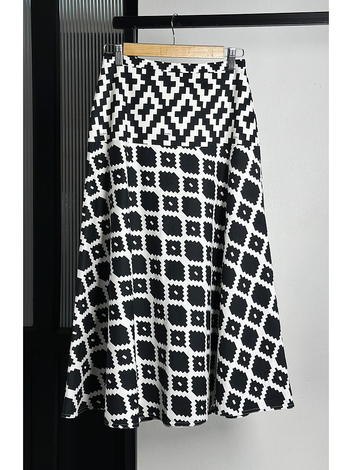 Falda estampada algodón  1