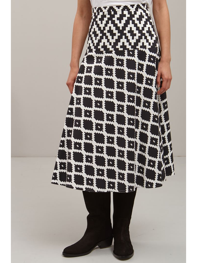 Falda estampada algodón  7