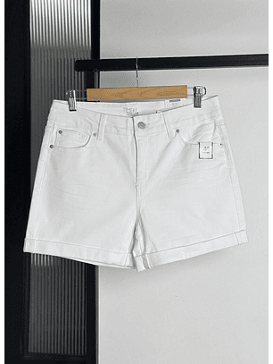 Short blanco denim