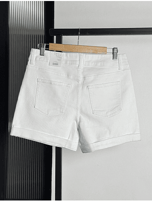 Short blanco denim