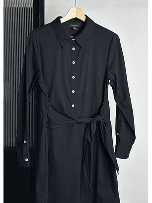 Vestido camisero negro